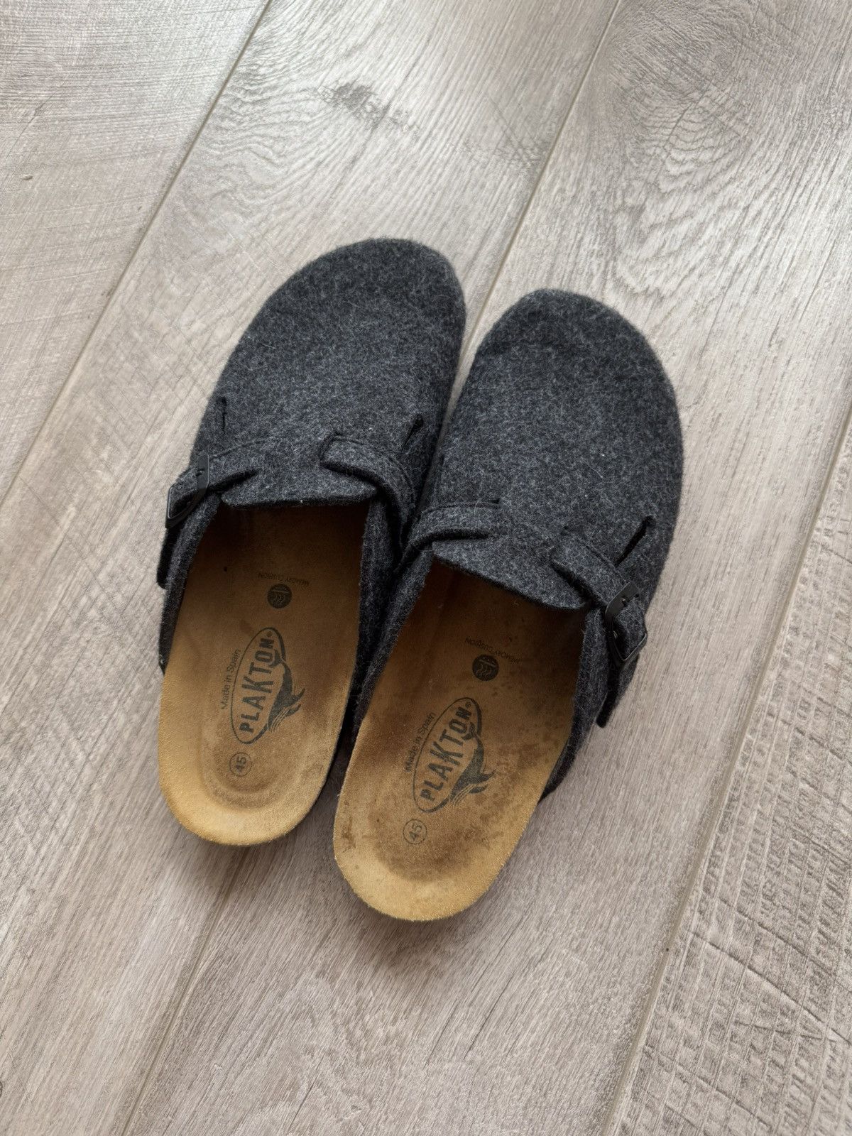 Vintage Plakton Wool Closed Slippers Made In Spain Size EU 45 Size US 11 / EU 44 - 2 Thumbnail