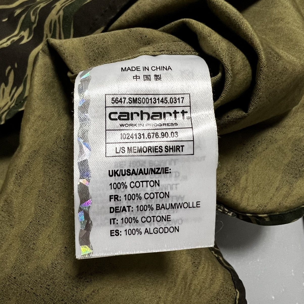 Carhartt × Carhartt Wip Carhartt WIP Memories Shirt Camo Tiger NEW Size US M / EU 48-50 / 2 - 20 Thumbnail