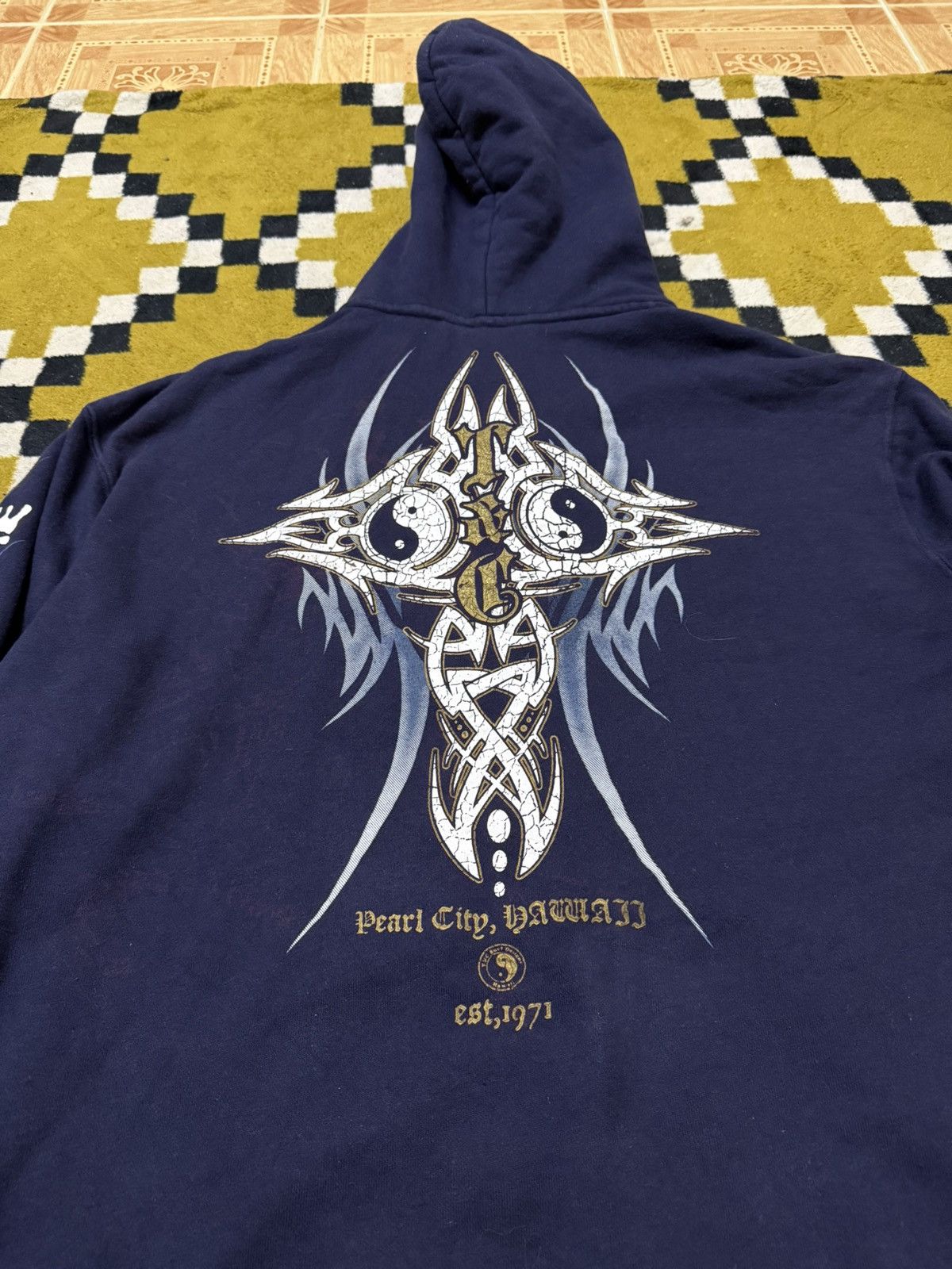 Vintage Vintage T&C Gothic Cross Hoodie Tribal JNCO Size US XL / EU 56 / 4 - 5 Thumbnail
