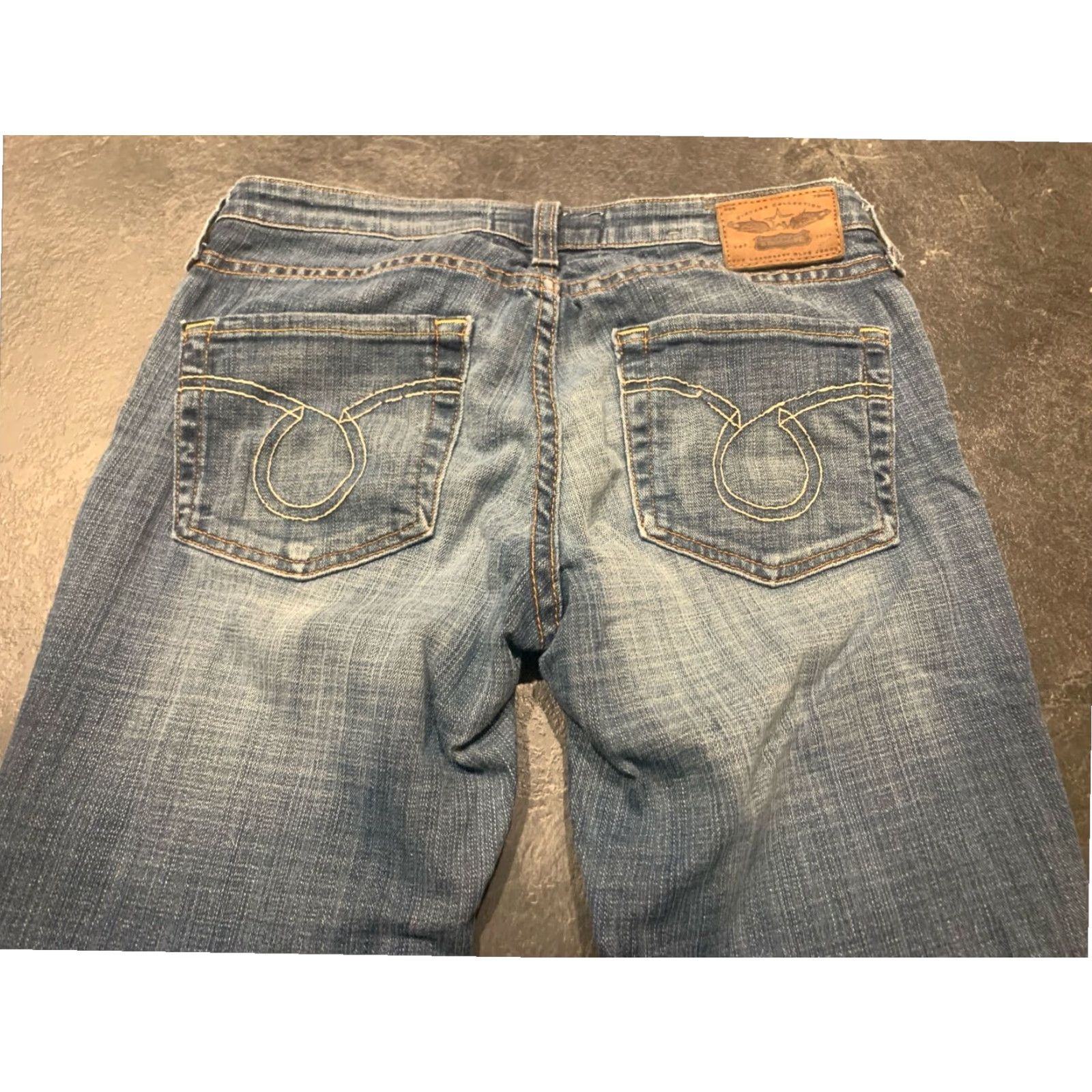 Vintage BIG STAR Women's Tapered Blue Jeans 28R Bridgette Straight Medium Wash Size 28" / US 6 / IT 42 - 3 Thumbnail
