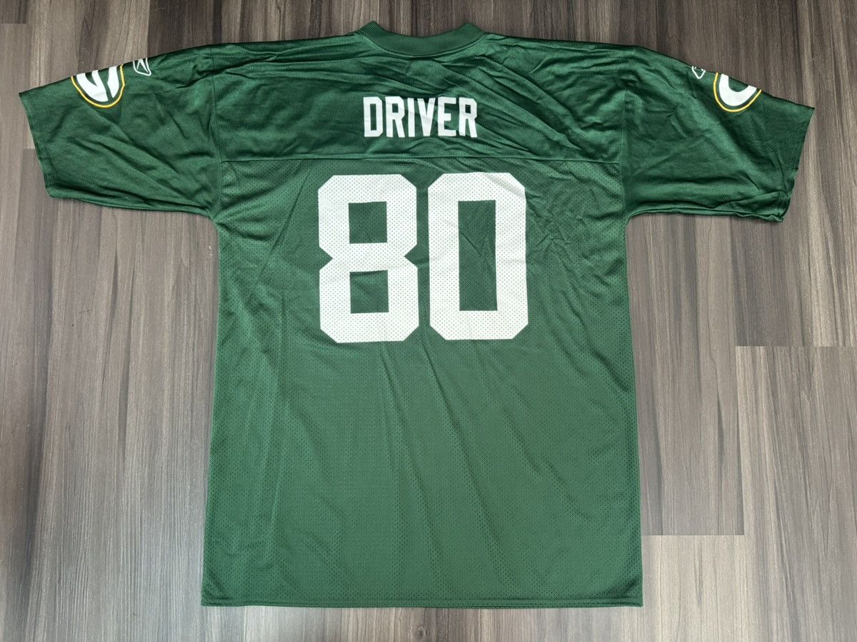 Reebok Vintage NFL Green Bay Packers Donald Driver #80 Home Jersey Size US XL / EU 56 / 4 - 7 Thumbnail