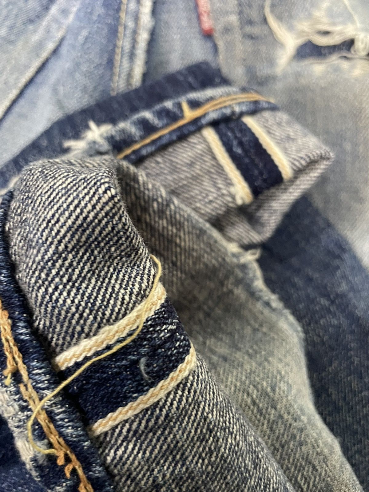 Denime Vintage Denime Orizzonti Selvedge Faded Distresed Denim Size US 30 / EU 46 - 15 Thumbnail