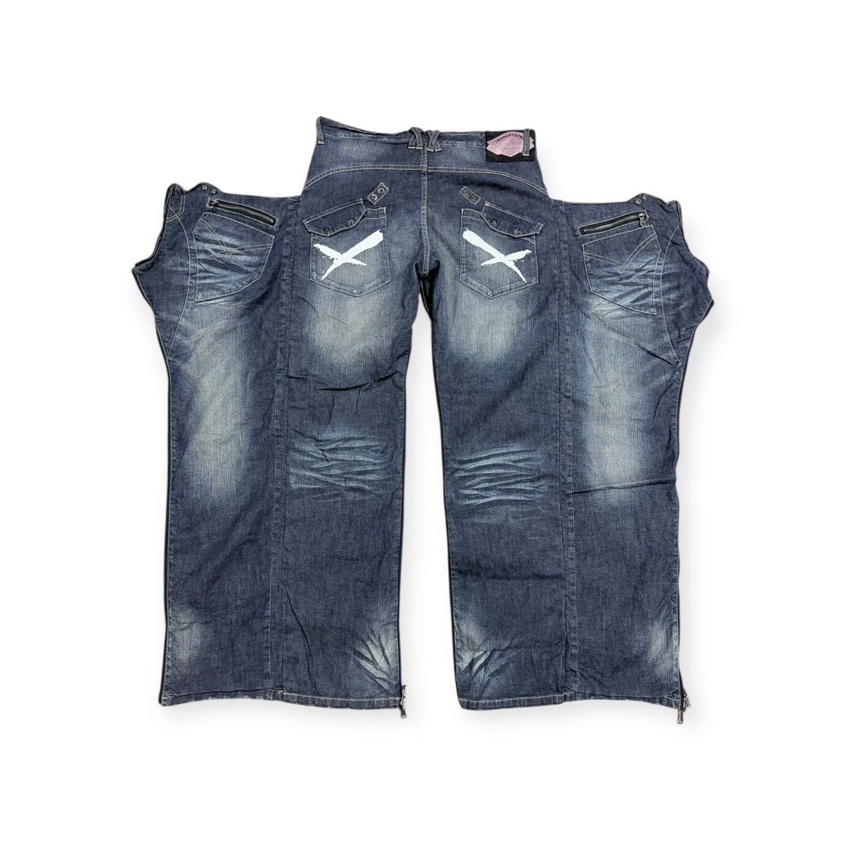 Seditionaries Vtg🔥Avant-Garde ppfm AnarchyDenim Eastern Rock Reverseible Size US 33 - 1 Thumbnail