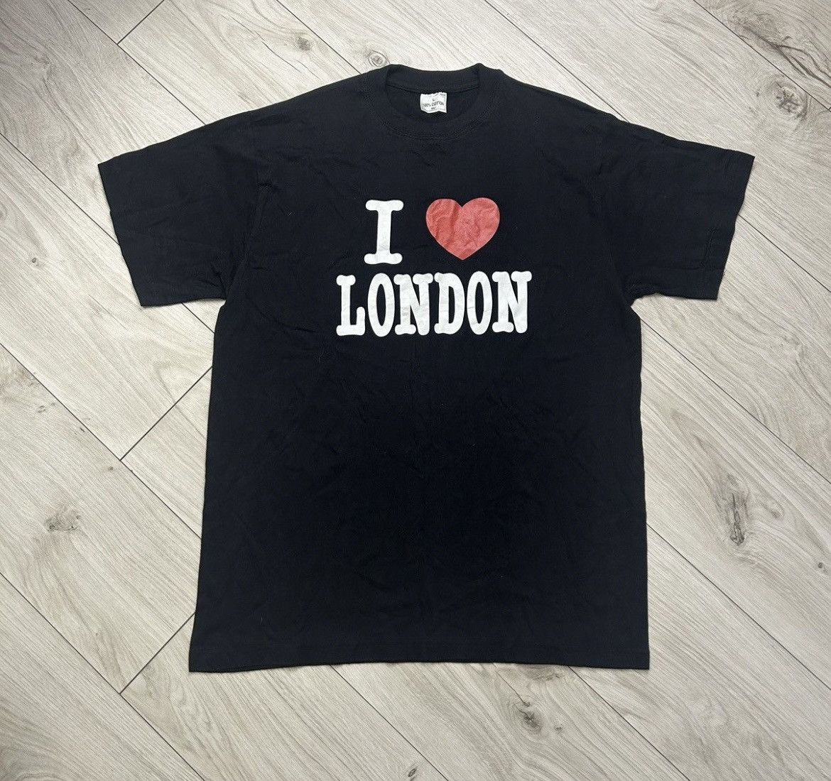 Vintage Vintage Raf Simons Style I Love London Boxy Fit Tee Size US L / EU 52-54 / 3 - 1 Thumbnail