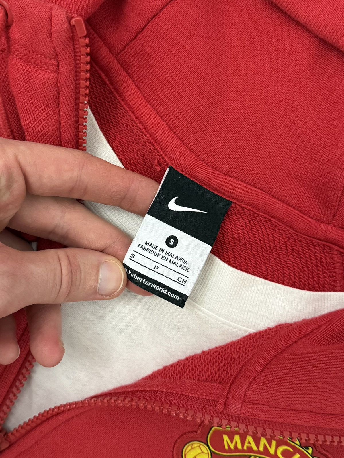 Nike Vintage Nike Y2K Manchester United Soccer Blokecore Hoodie Size US S / EU 44-46 / 1 - 5 Thumbnail