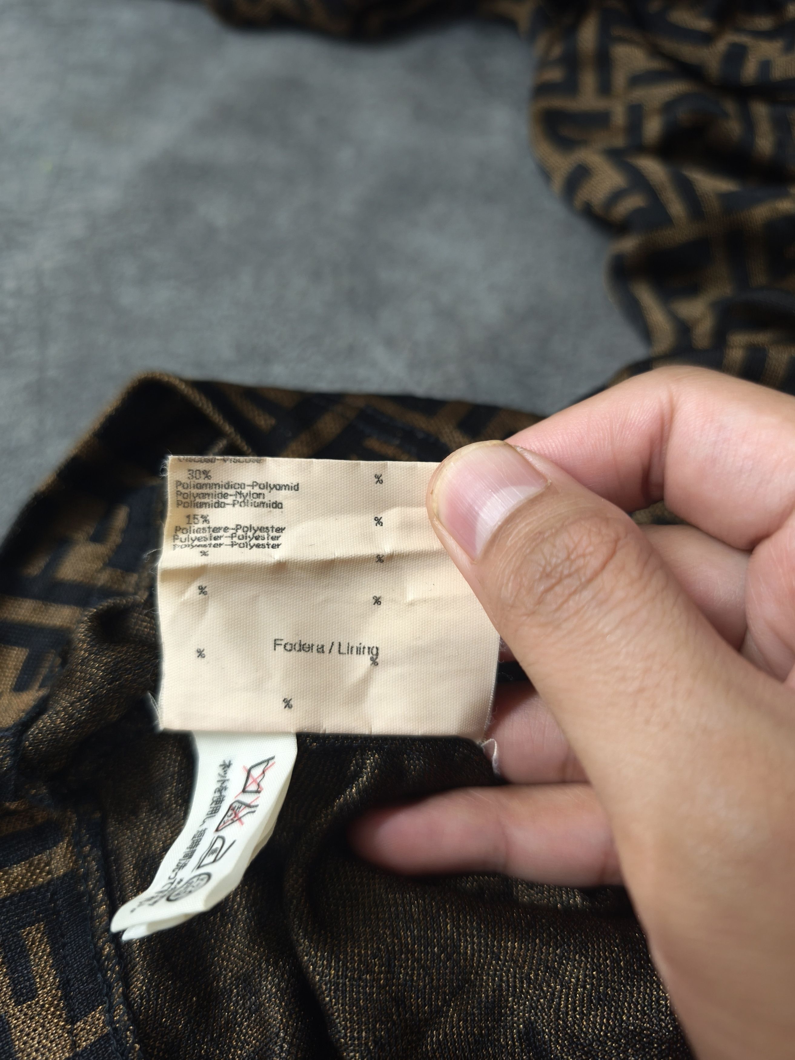 Fendi Archive Fendi Zucca Pattern Collared Dress 90s Era Size M / US 6-8 / IT 42-44 - 11 Thumbnail