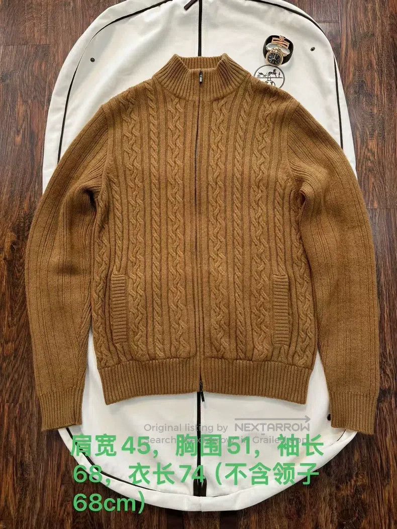 Loro Piana Loro Piana Cashmere Sweater, Camel Color, Classic Style Size US L / EU 52-54 / 3 - 9 Thumbnail