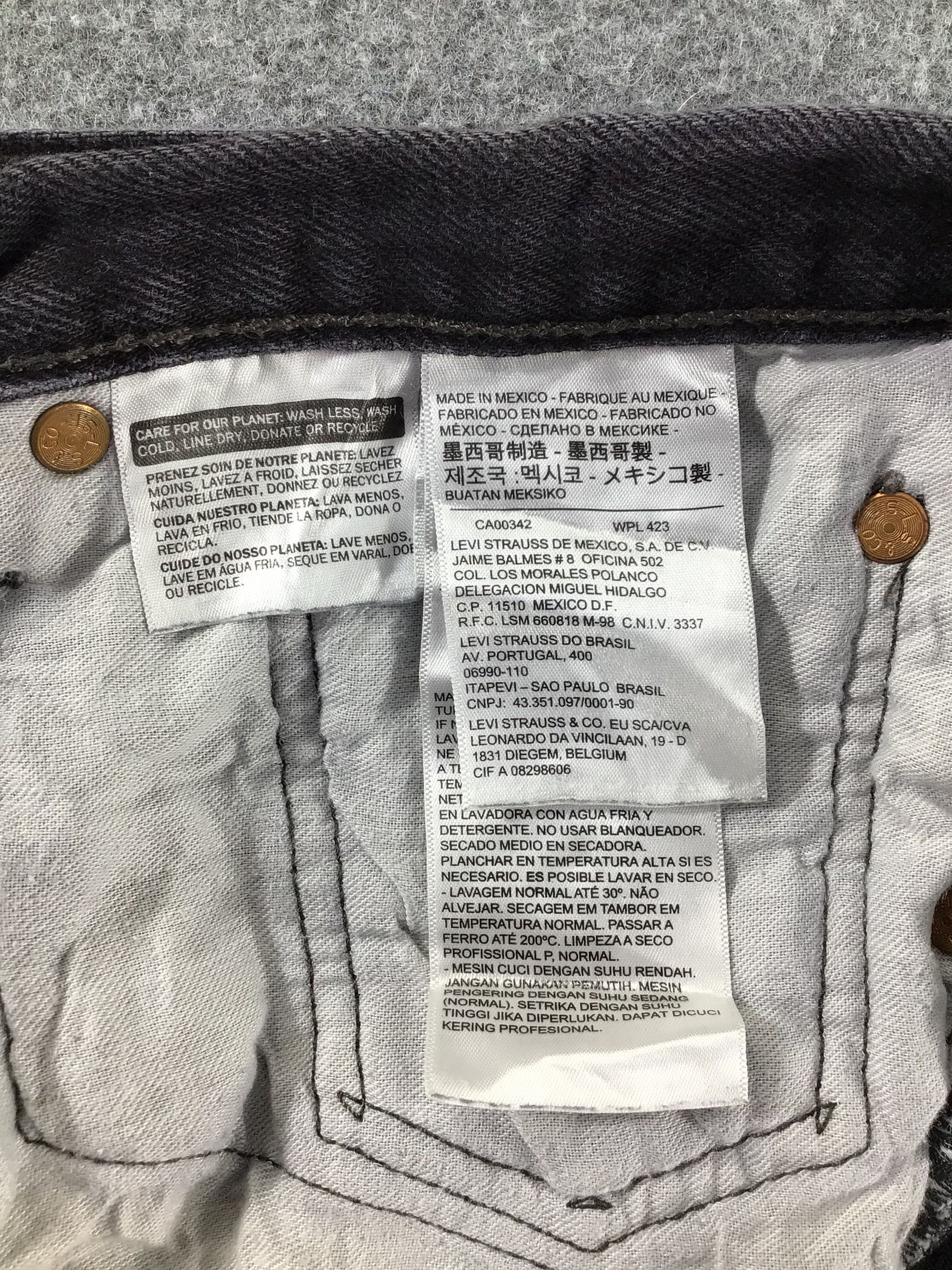 Levi's × Vintage Levis 501 Jeans Faded Black Denim -J347 Size US 36 / EU 52 - 11 Thumbnail