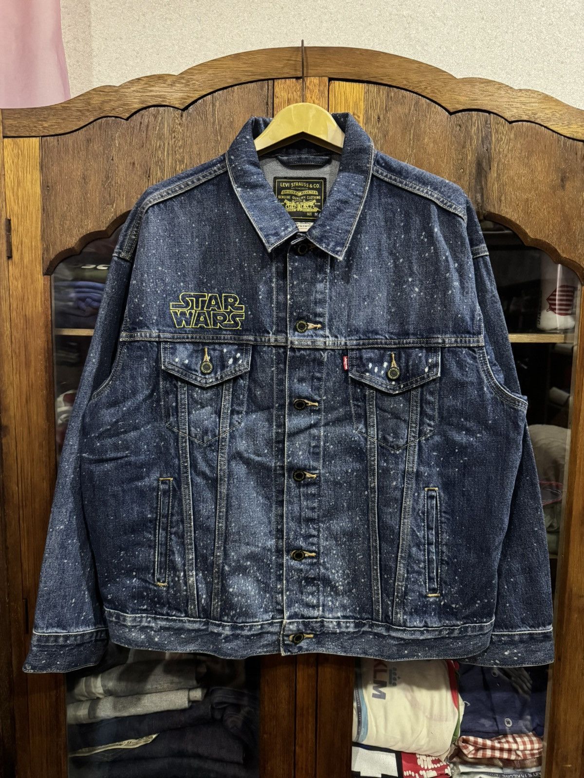 Levi's Levis Big E X Star Wars Trucker Denim Jacket Size US M / EU 48-50 / 2 - 4 Thumbnail