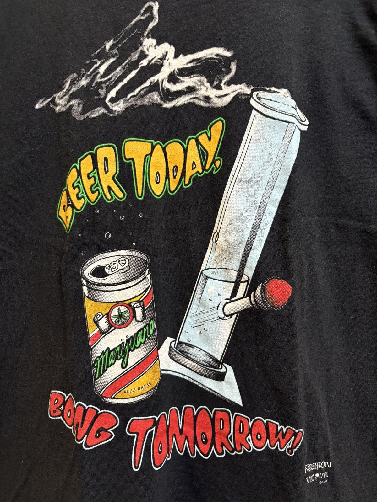 Vintage Vintage 90s Beer Today Bong Tomorrow Weed Ganja Humor Size US M / EU 48-50 / 2 - 4 Thumbnail