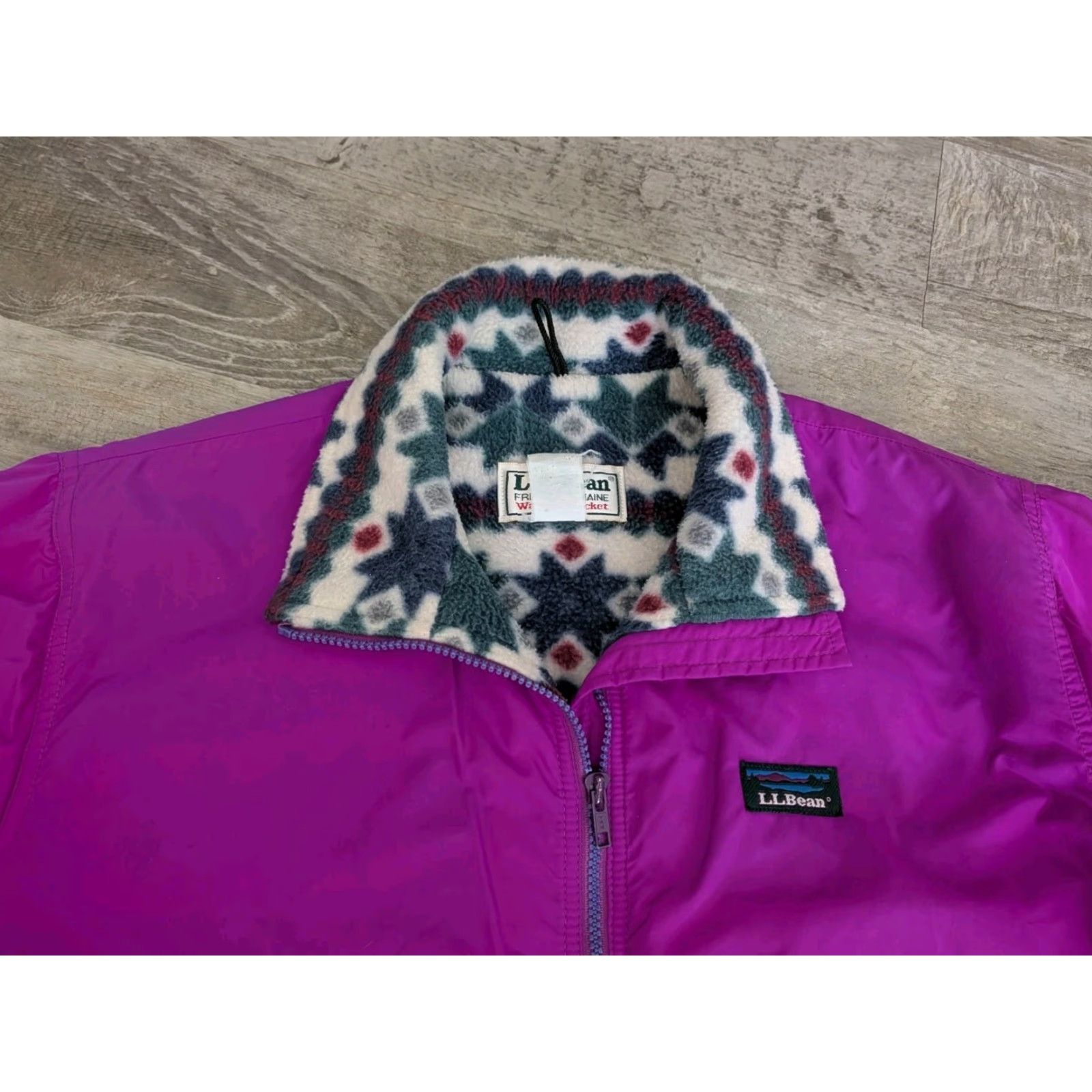 Vintage Vintage 90s LL Bean Womens Bomber Jacket XL Made In USA Pink Blanket Lined Size XL / US 12-14 / IT 48-50 - 4 Thumbnail