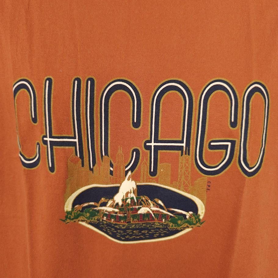 Vintage Vintage Chicago T Shirt Mens Size Large Orange 90s Travel Size US L / EU 52-54 / 3 - 2 Thumbnail