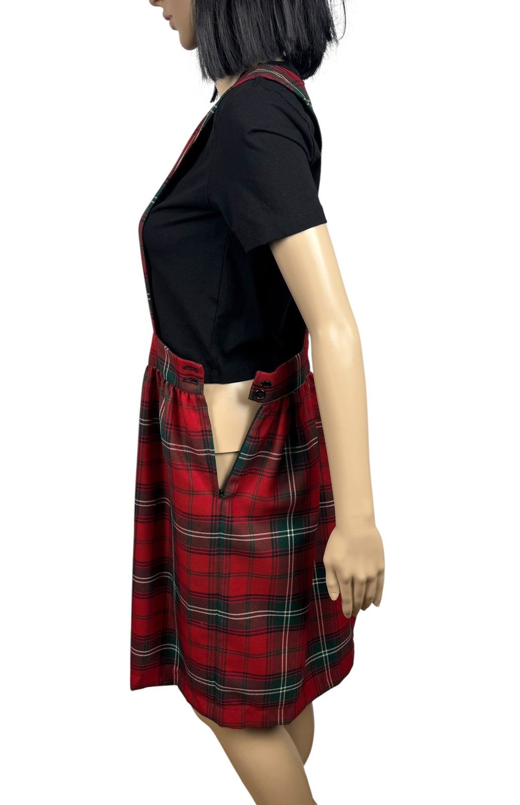 Comme des Garcons SHIRT Comme des Garcons Shirt Plaid Wool Dress Pinafore size XS Size XS / US 0-2 / IT 36-38 - 5 Thumbnail