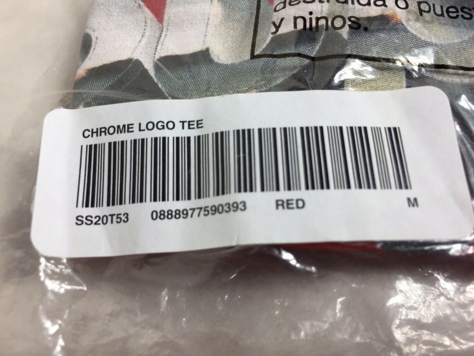 Supreme NIP Supreme Chrome Logo Tee Medium SS20 Red DS Brand New Size US M / EU 48-50 / 2 - 2 Thumbnail