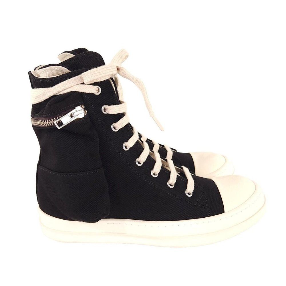 Rick Owens × Rick Owens Drkshdw Rick Owens DRKSHDW Strobe Denim Cargo High  Sneaker 40.5 10.5 | Grailed