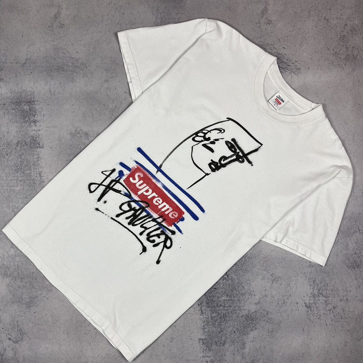 Supreme Supreme x Jean Paul Gaultier rare art tee | Grailed