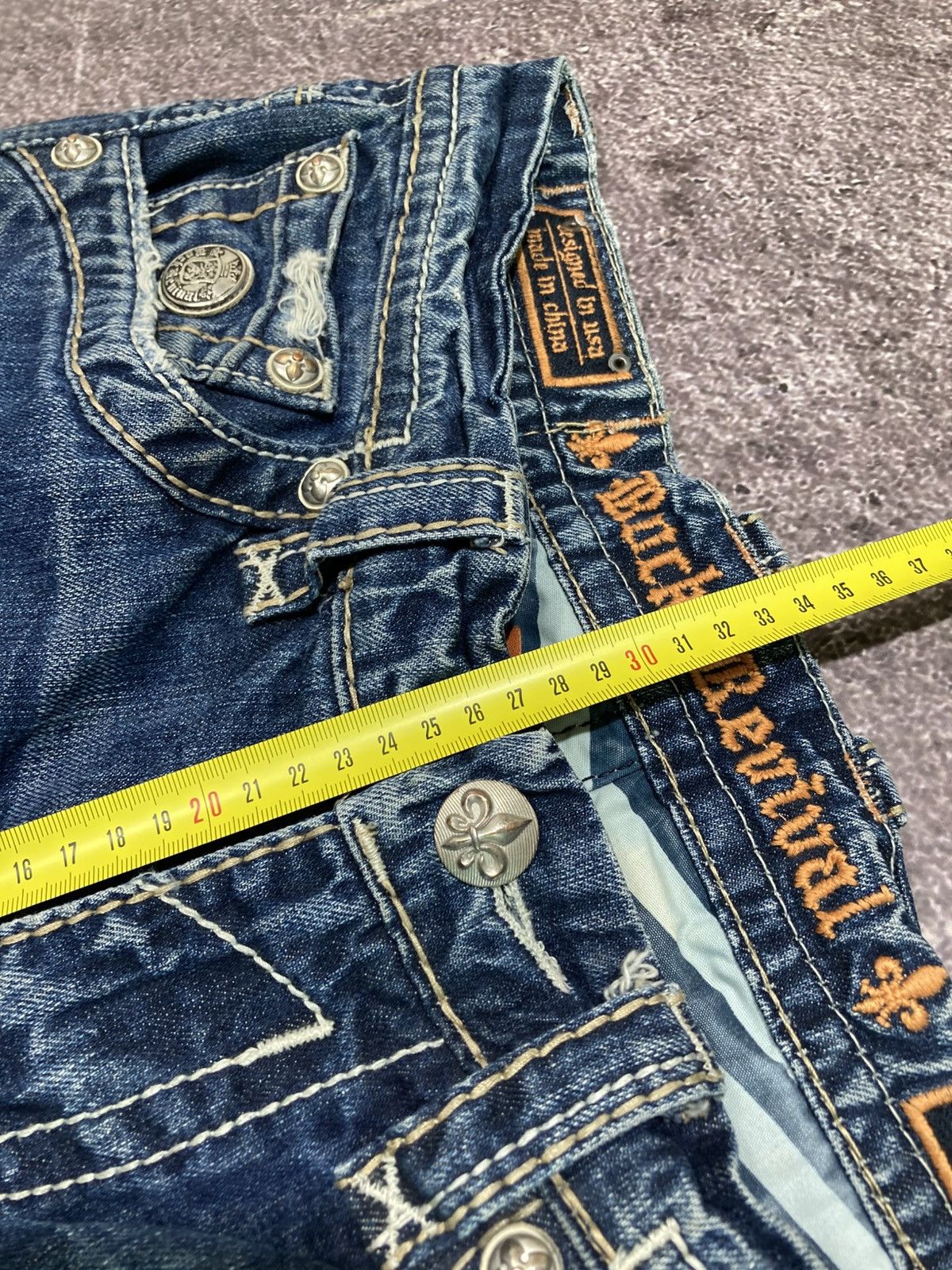 Rock Revival Vintage Rock Revival Andre Straight Y2K Denim Jeans Size US 33 - 16 Thumbnail