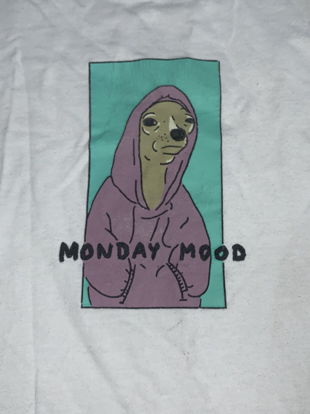 Vintage Vintage Y2K Monday mood humor big logo tee size L Size US L / EU 52-54 / 3 - 5 Thumbnail