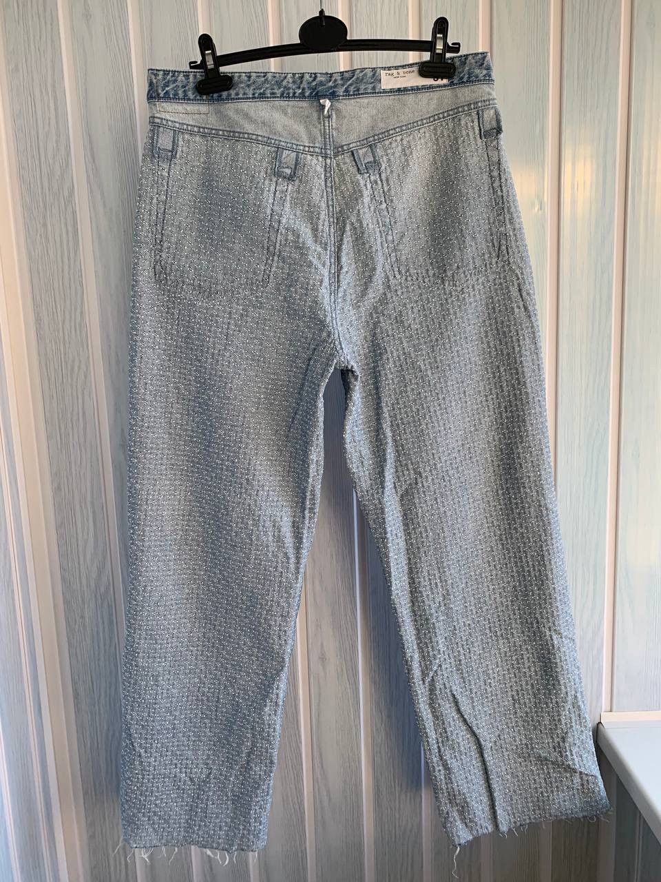 Japanese Brand × Rag & Bone Rag & Bone Logan Mid-Rise Wide Leg Indigo Tweed Denim Jeans Size US 31 - 5 Thumbnail