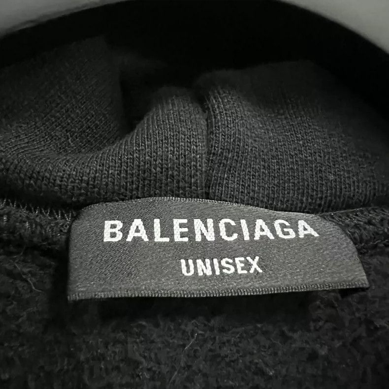 Balenciaga Balenciaga Black Printed Logo Hoodie Size US S / EU 44-46 / 1 - 3 Thumbnail