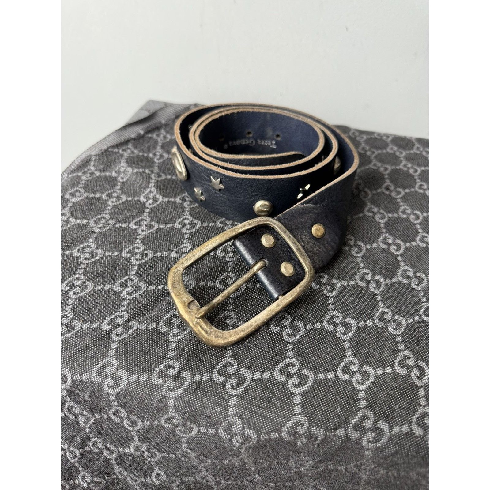 Vintage Vintage Y2K Crazy Metal Belt Leather BB Simon Diesel Size ONE SIZE - 2 Thumbnail