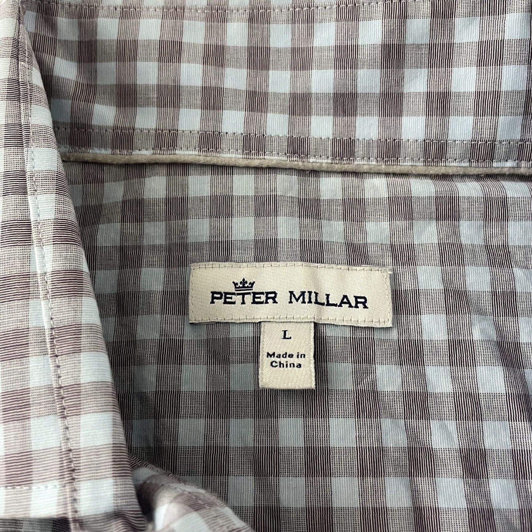 Peter Millar Peter Millar Plaid Long Sleeve Button Front Shirt Men's Large Blue Size US L / EU 52-54 / 3 - 2 Thumbnail