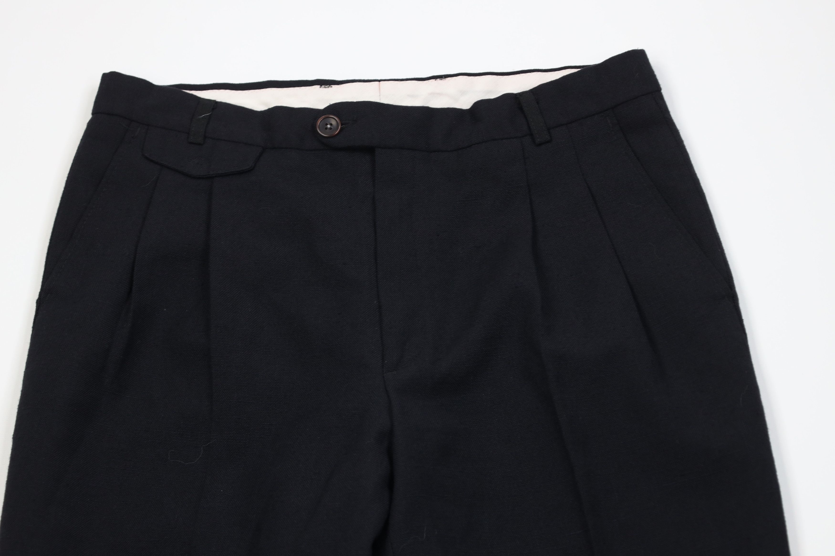 Vintage Vintage 70s Streetwear Knit Pleated Straight Leg Chino Pants Size US 30 / EU 46 - 2 Thumbnail