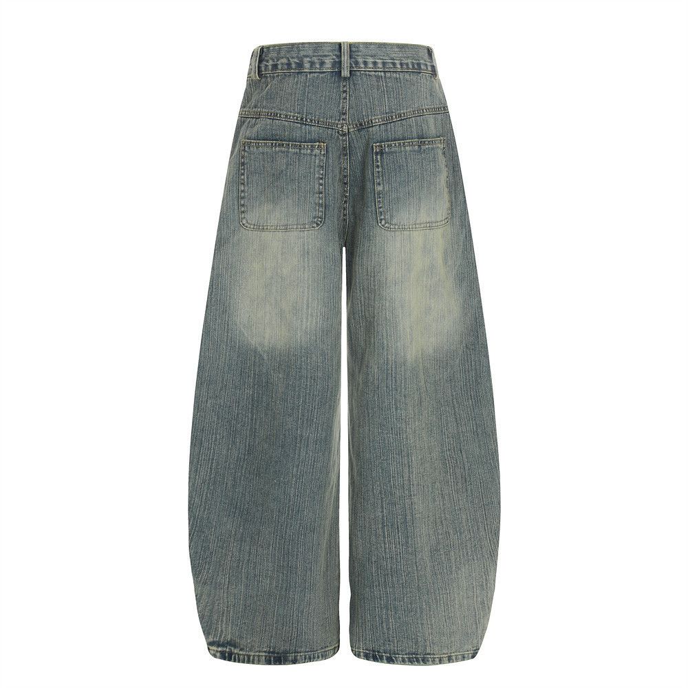 Vintage Men's loose-fitting American retro curved jeans Size US 32 / EU 48 - 2 Thumbnail