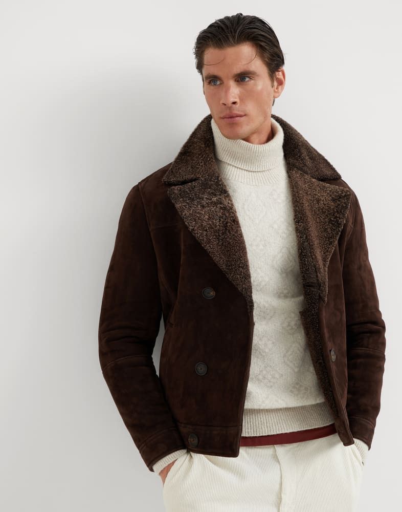 Brunello Cucinelli o1w1db10825 Fur Jacket in Brown Size US M / EU 48-50 / 2 - 4 Thumbnail