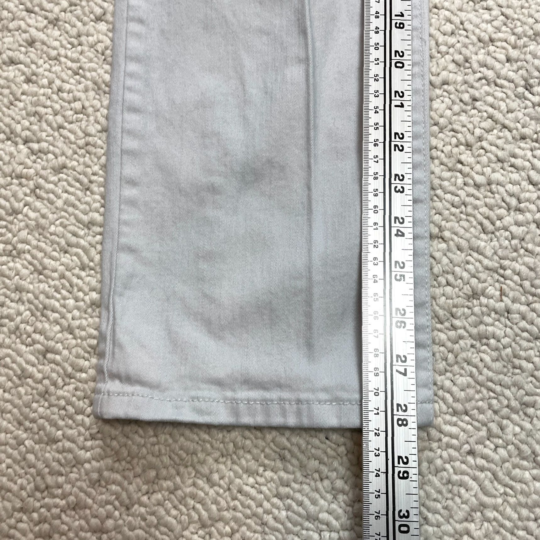 Vintage Bandolino Jeans Womens 12S Short Gray Mandie Flat Front Straight Leg High Rise Size 34" / US 12 / IT 48 - 3 Thumbnail