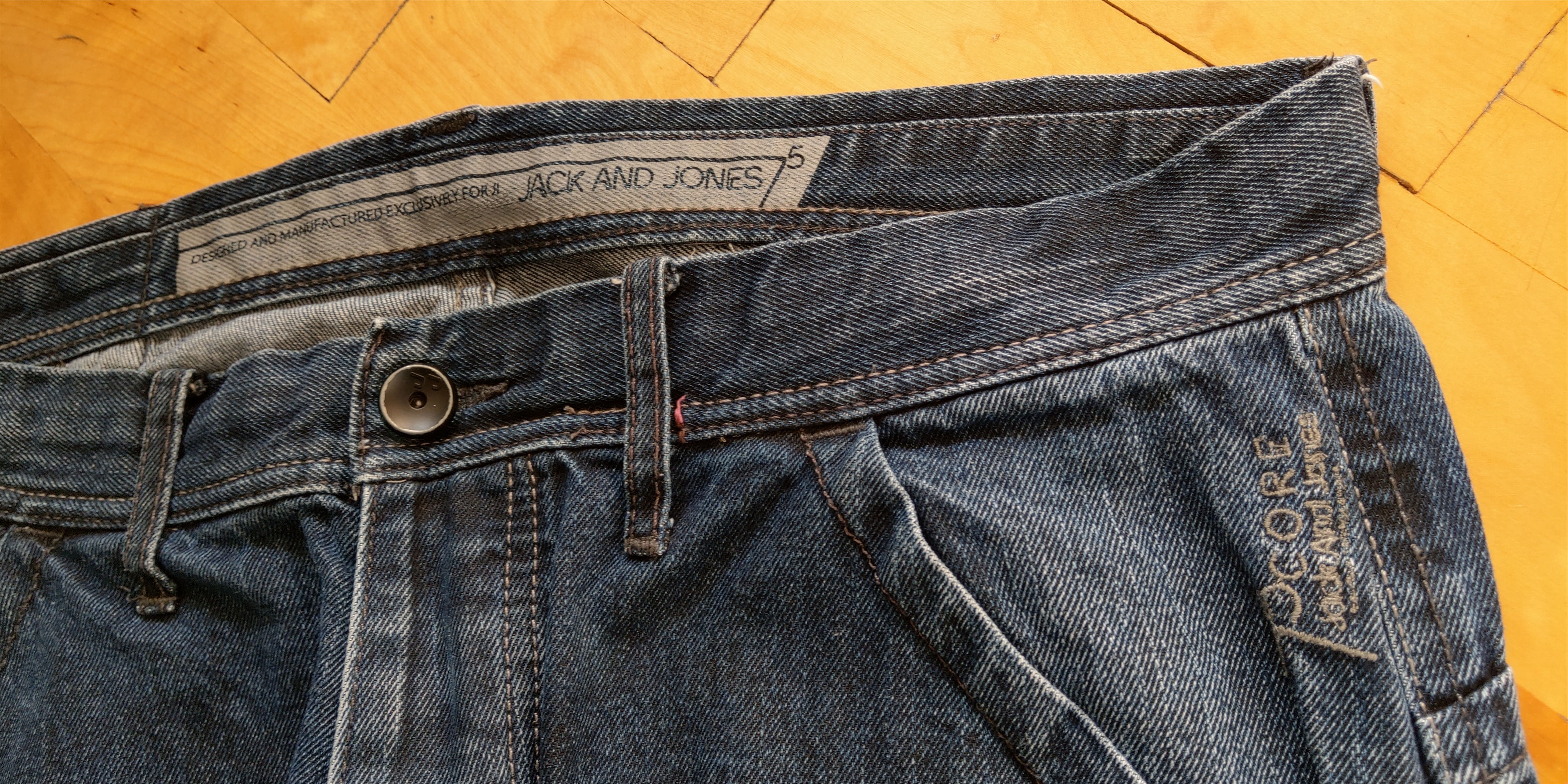 Vintage Skinny Baggy Stacked Pants Flared Alt Neo Denim Goth 33 Size US 33 - 12 Thumbnail