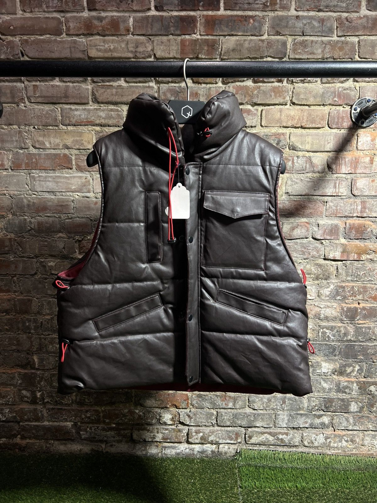 Sp5der Worldwide Leather Vest