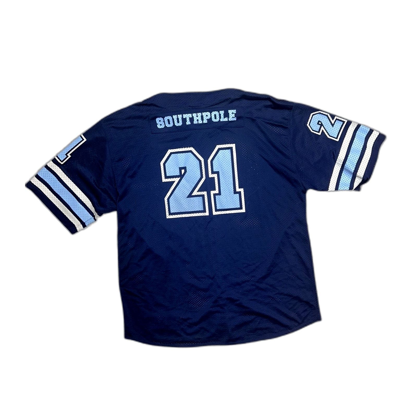 Southpole Southpole Vintage Y2K Hip-Hop Baseball Style Blue Mesh Jerse Size US XXL / EU 58 / 5 - 4 Thumbnail