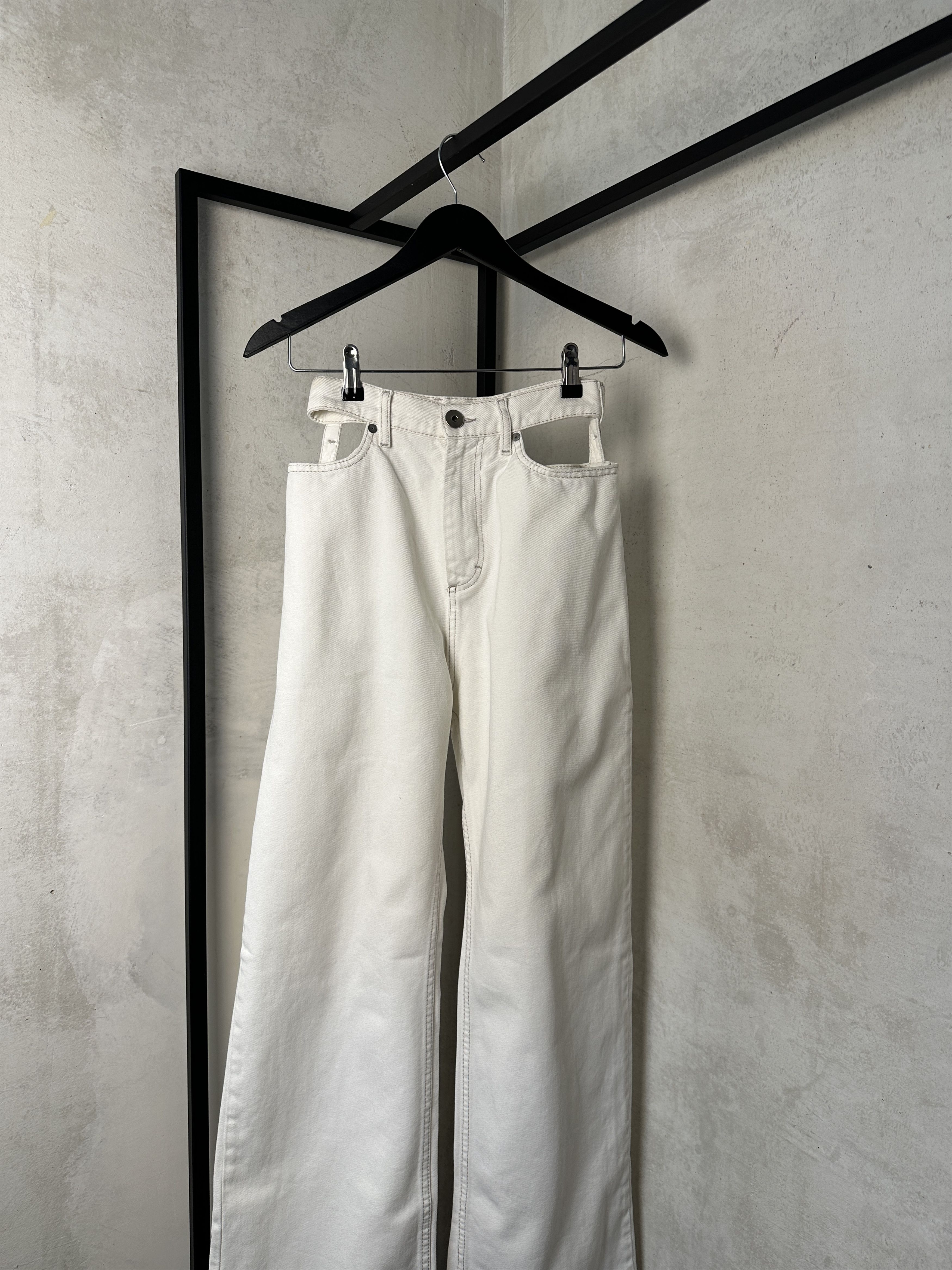 Maison Margiela Maison Margiela Cut Out Wide Leg Jeans Size 26" / US 2 / IT 38 - 2 Thumbnail