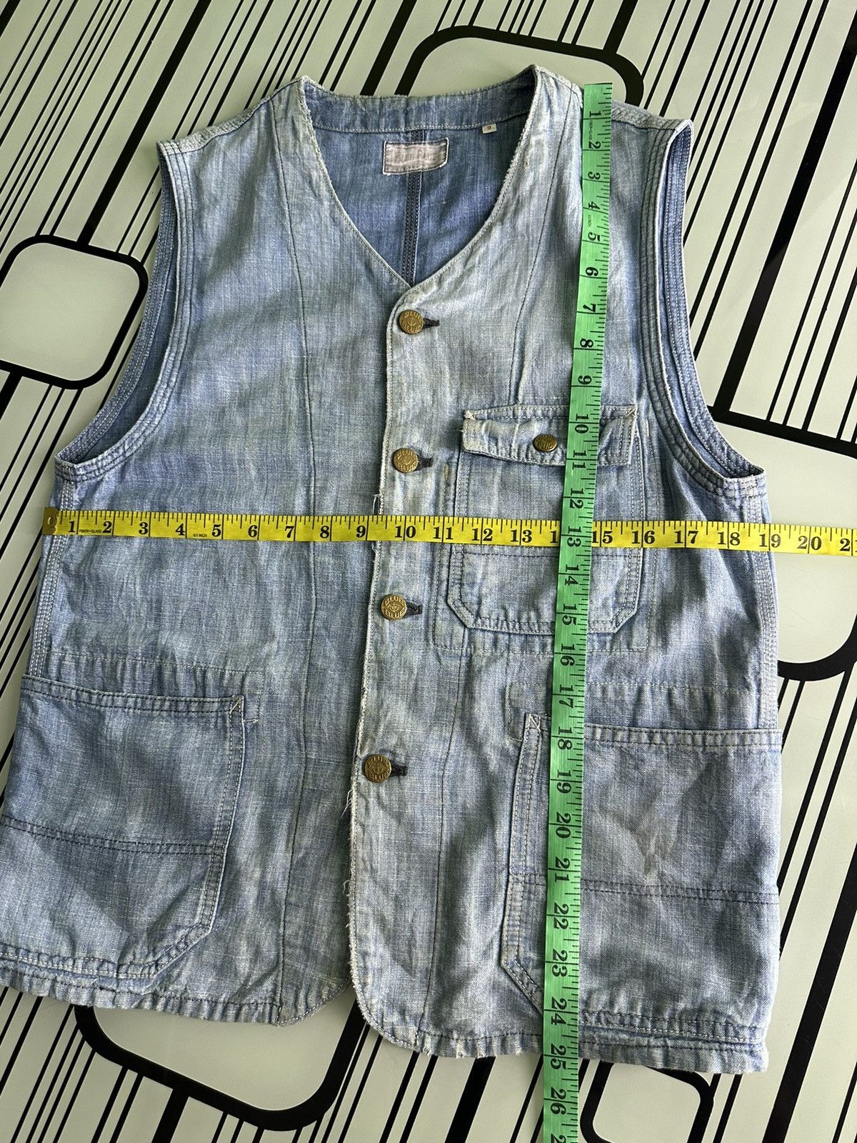 Blue Blue Japan H.R. Market Blue Blue Vest Denim Vest Size US S / EU 44-46 / 1 - 11 Thumbnail
