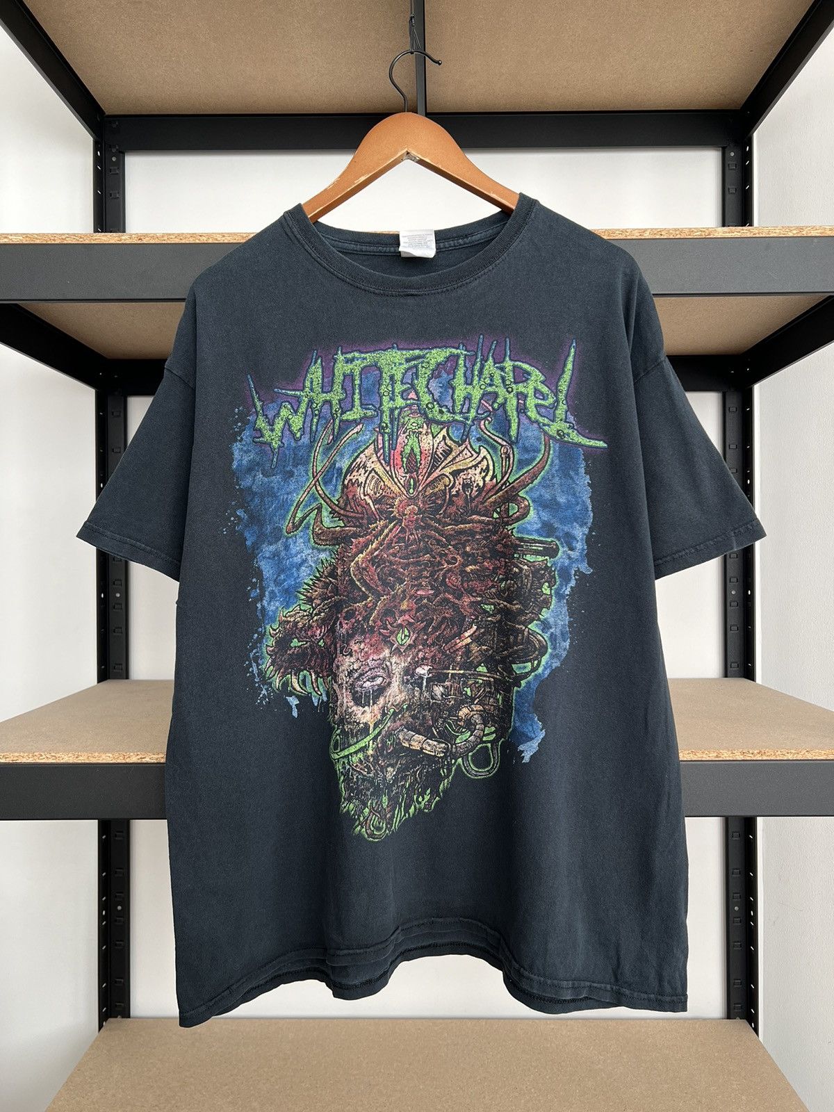 Band Tees Vintage 2000s Whitechapel Deathcore Band Black T-shirt Size US XL / EU 56 / 4 - 1 Thumbnail