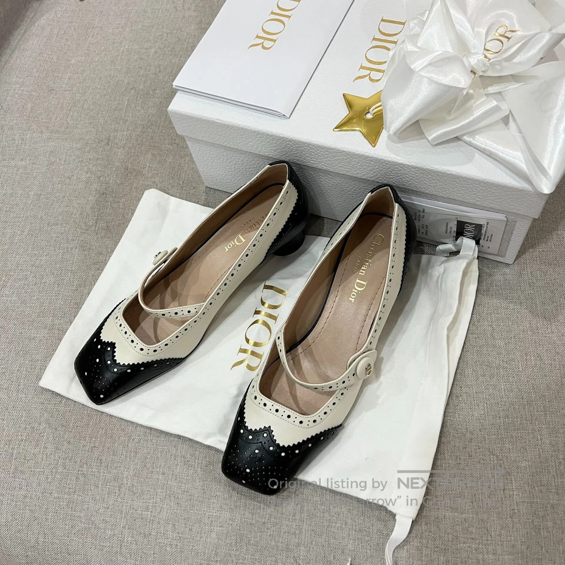 Dior Dior CD logo embossed square-toed Mary Jane shoes| Size US 6 / IT 36 - 2 Thumbnail