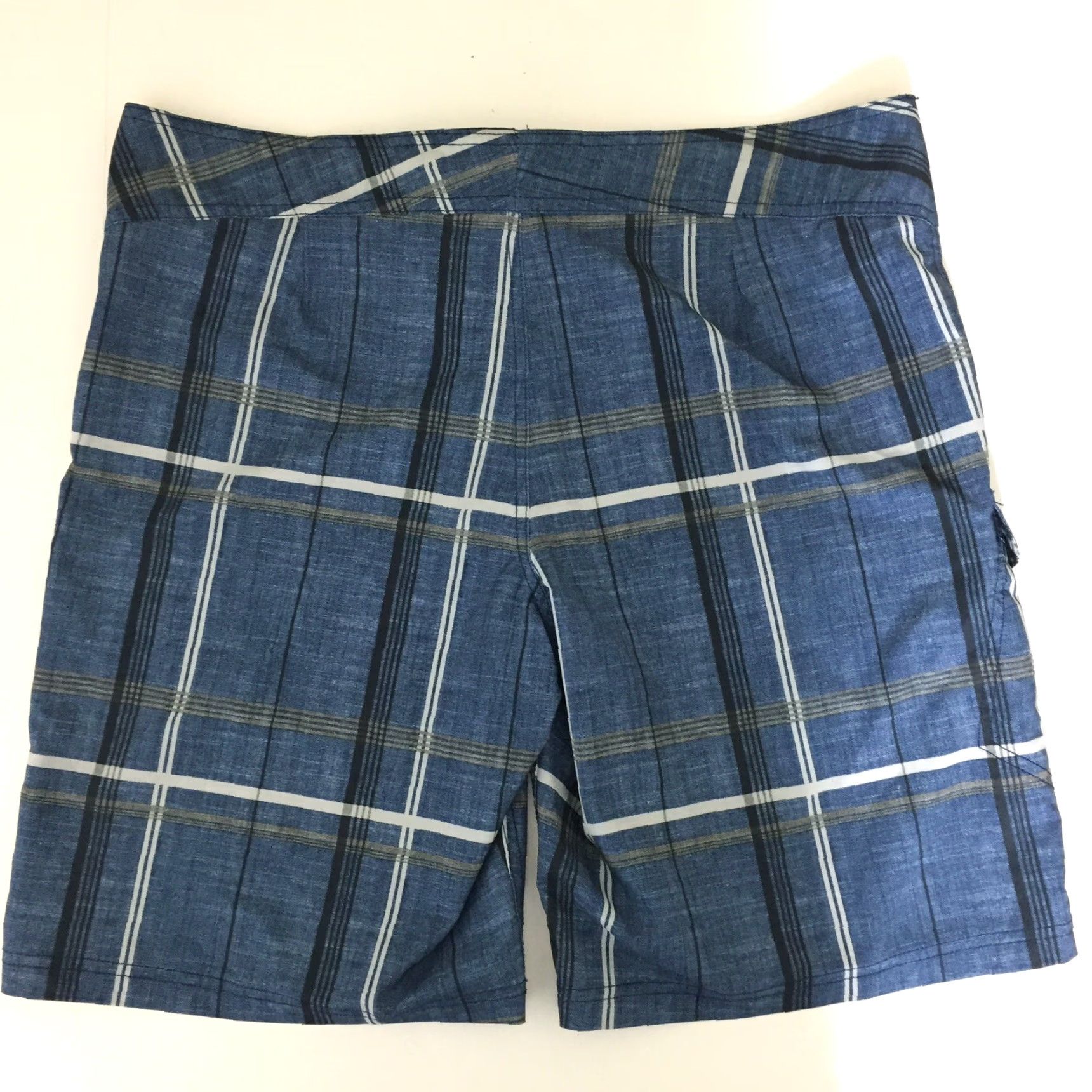 Mossimo Mossimo Trunks Mens Size 38 Bottom Swim Blue Plaid Size US 38 / EU 54 - 5 Thumbnail