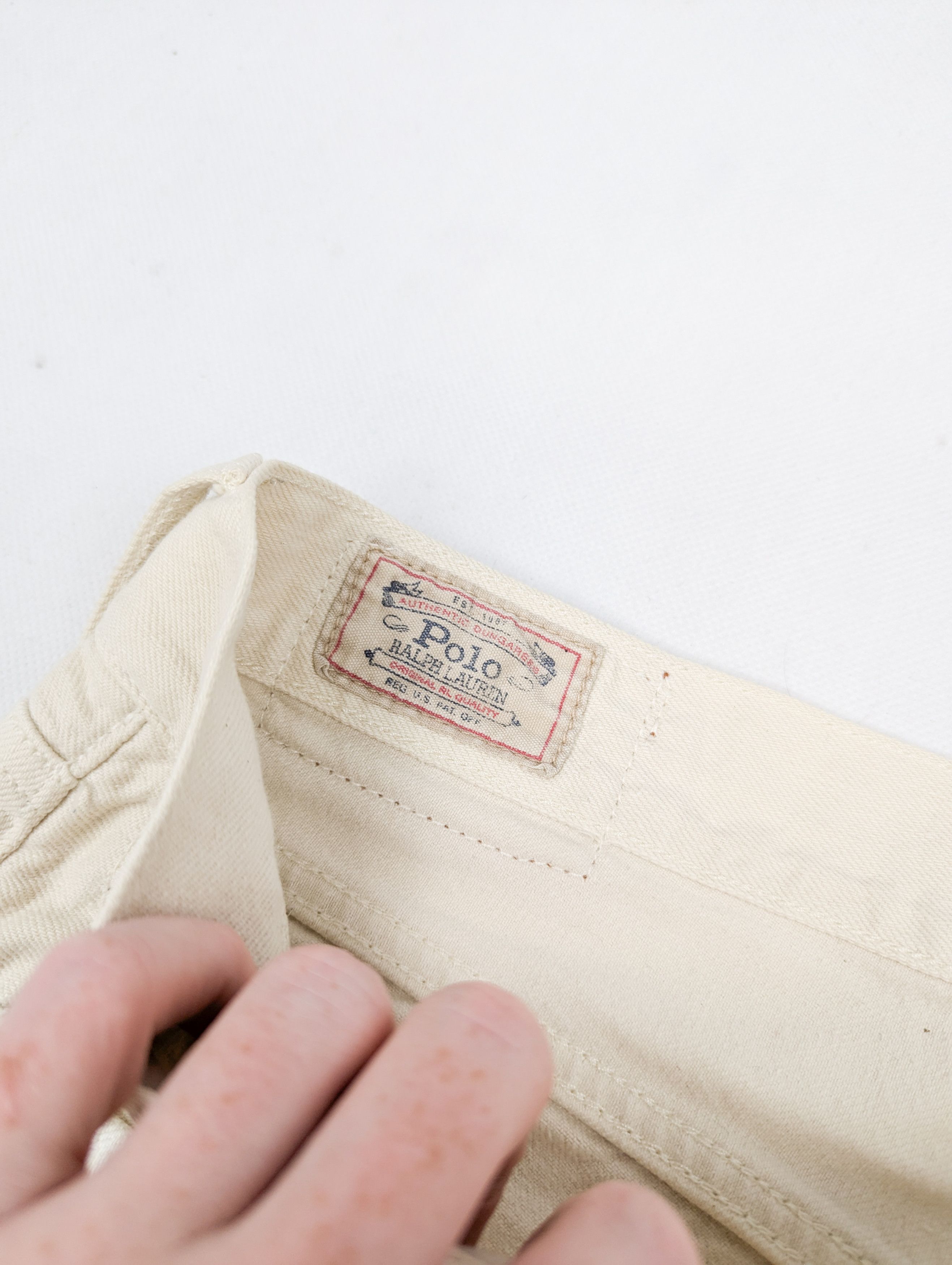 Polo Ralph Lauren Polo Ralph Lauren beige patchwork denim jeans M 30 Size US 30 / EU 46 - 3 Thumbnail