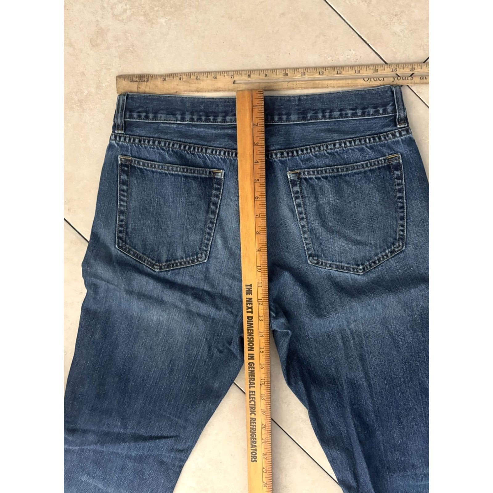 J.Crew J.Crew Jeans Mens Size 34 Dark Wash Blue Bootcut Denim 6138 Jeans Mens 34 Blue Dark Wash Bootcut Regular Rise 32 Inseam 32 USA Theme 6138 Size US 34 / EU 50 - 4 Thumbnail