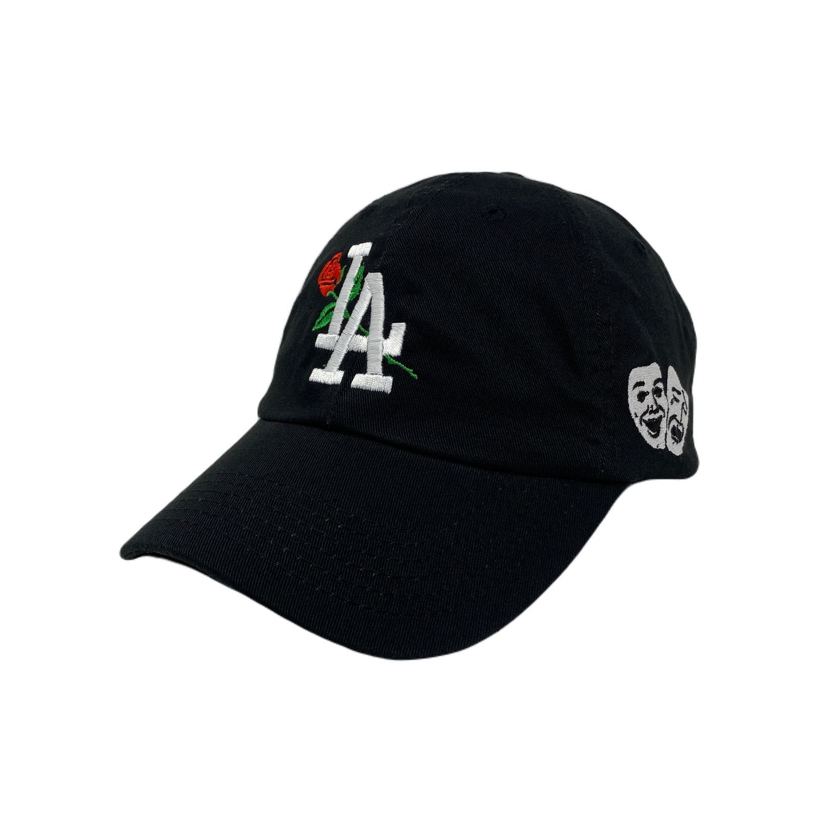 Other Los Angeles LA Laugh Now Cry Later WHT Masks Slouch Dad Hat Size ONE SIZE - 2 Thumbnail