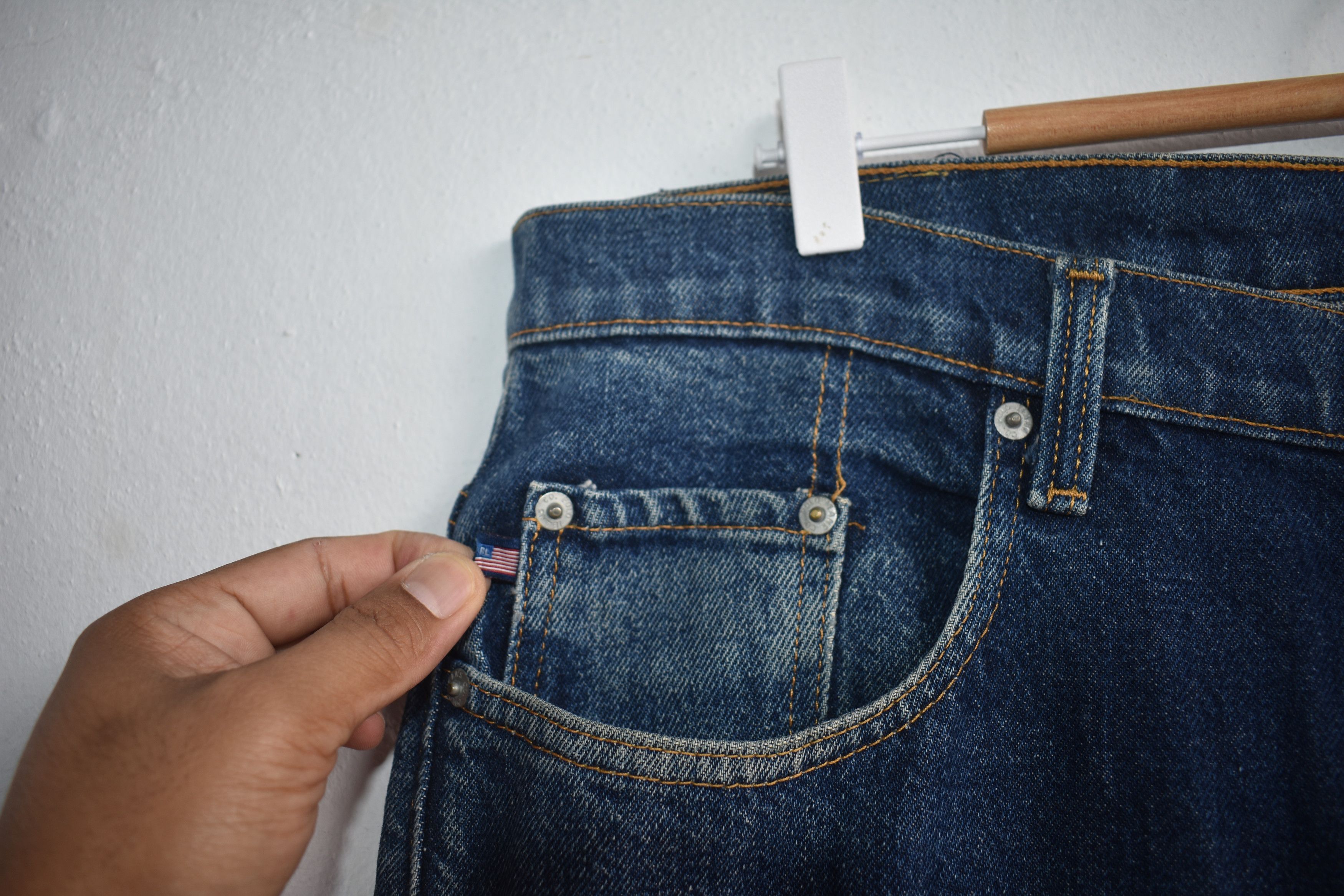 Polo Ralph Lauren × Vintage Vintage Y2K Polo Jeans Co Dark Wash Baggy Denim Jeans W36 Size US 36 / EU 52 - 2 Thumbnail