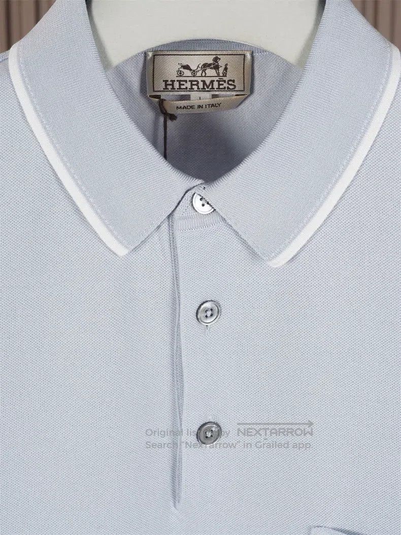 Hermes Hermes 25 Spring-Summer Men's Glacier Color Lightweight Sh Size US M / EU 48-50 / 2 - 3 Thumbnail
