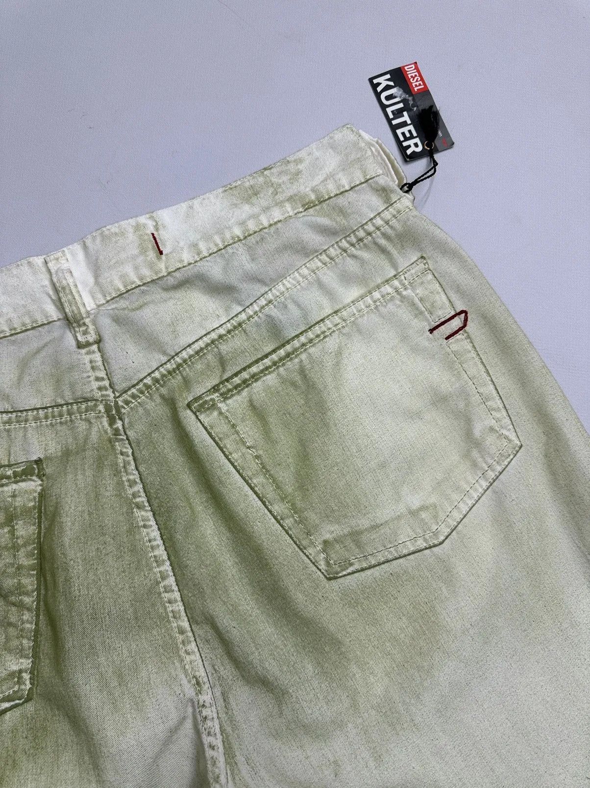 14th Addiction Vintage Diesel Shorts Y2k Military Avantgarde Cargo Faded Size US 33 - 7 Thumbnail
