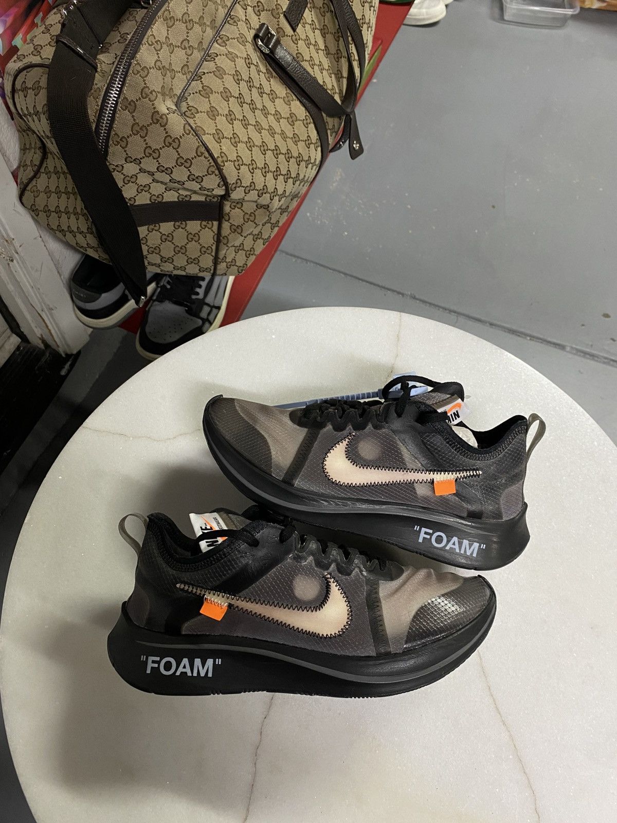 Other Off-White Nike Zoom Fly Black Mens Sneakers Size 8 Size US 8 / EU 41 - 15 Thumbnail