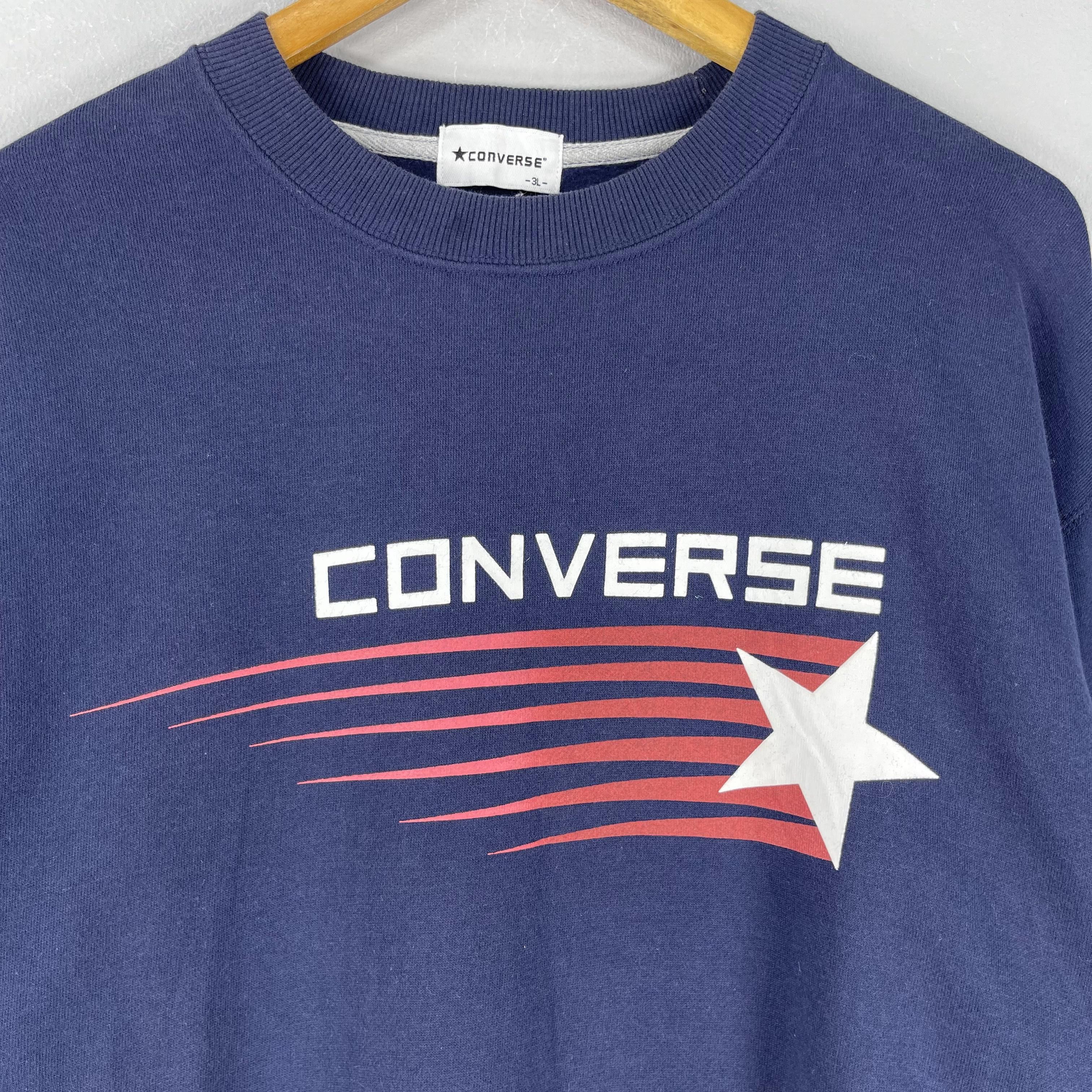 Converse Vintage Y2K CONVERSE Spellout Printed Sweatshirt Size US XL / EU 56 / 4 - 2 Thumbnail