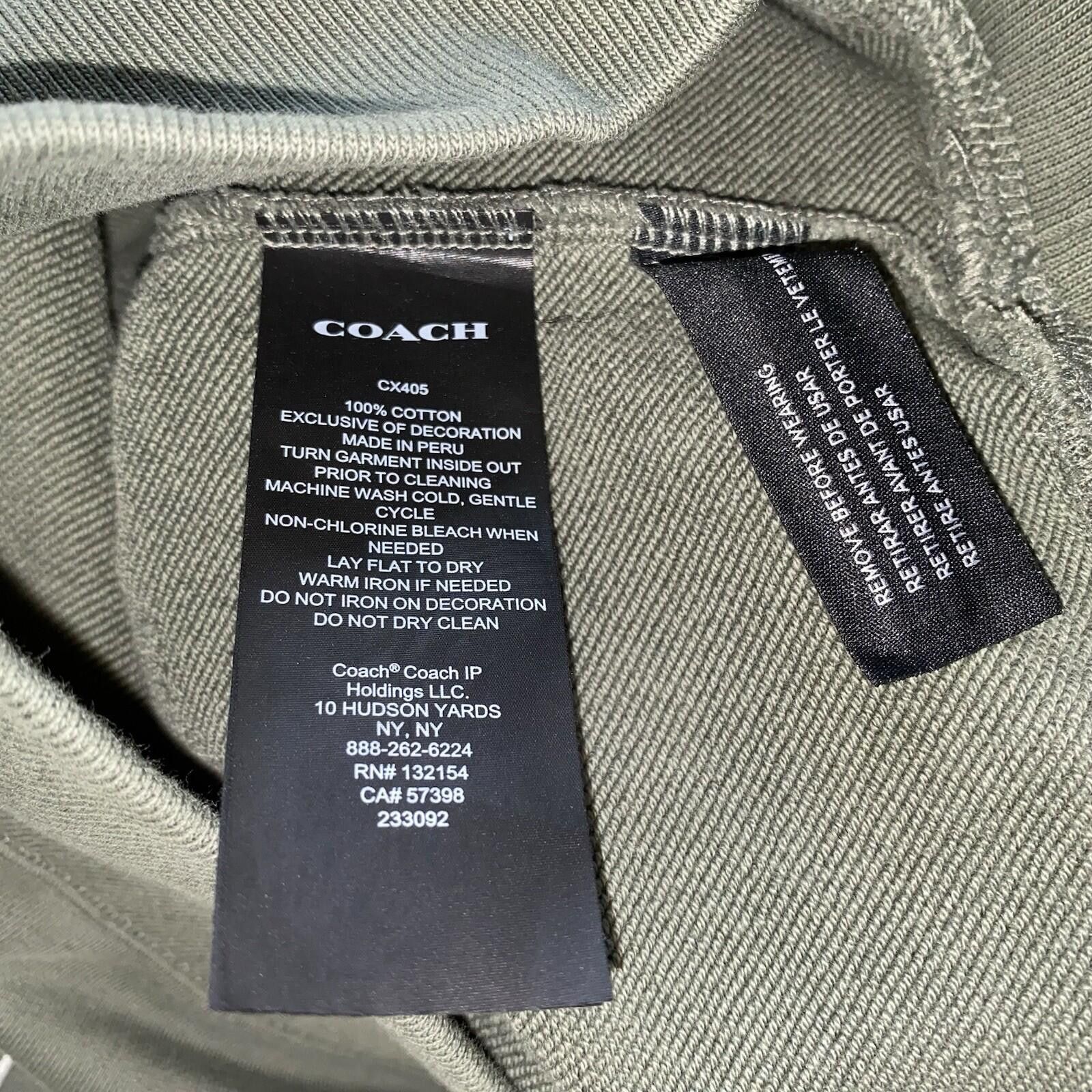 Coach Authentic Coach Est 1941 Graphic Print Sweatshirt M Olive Size US M / EU 48-50 / 2 - 4 Thumbnail