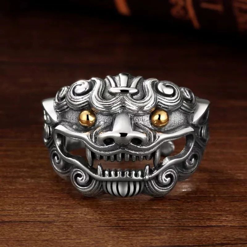 Other Retro Golden Eye Lion Ring Size ONE SIZE - 3 Thumbnail