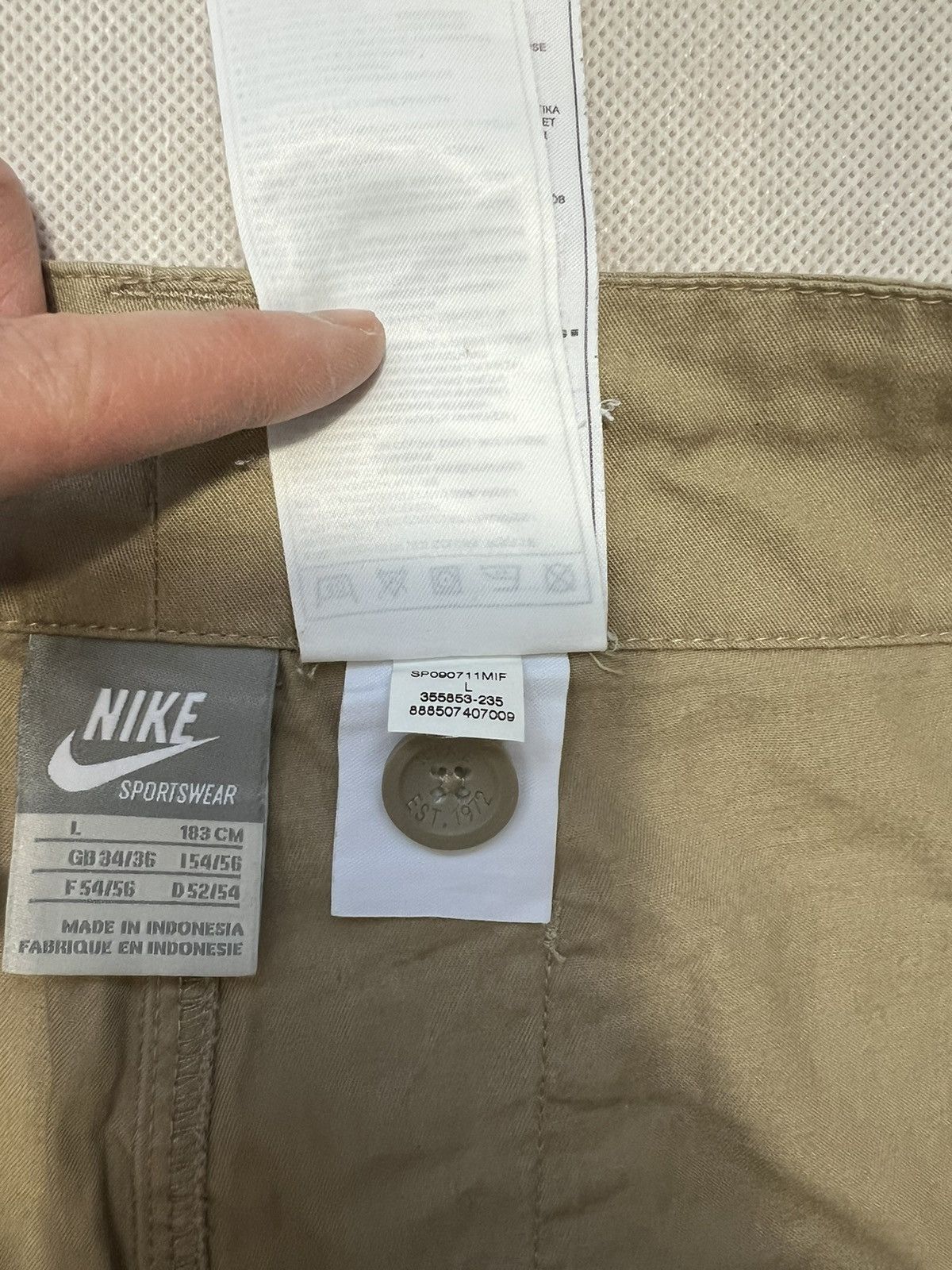 Nike Baggy Pants Nike small logo y2k wide Size US 34 / EU 50 - 4 Thumbnail