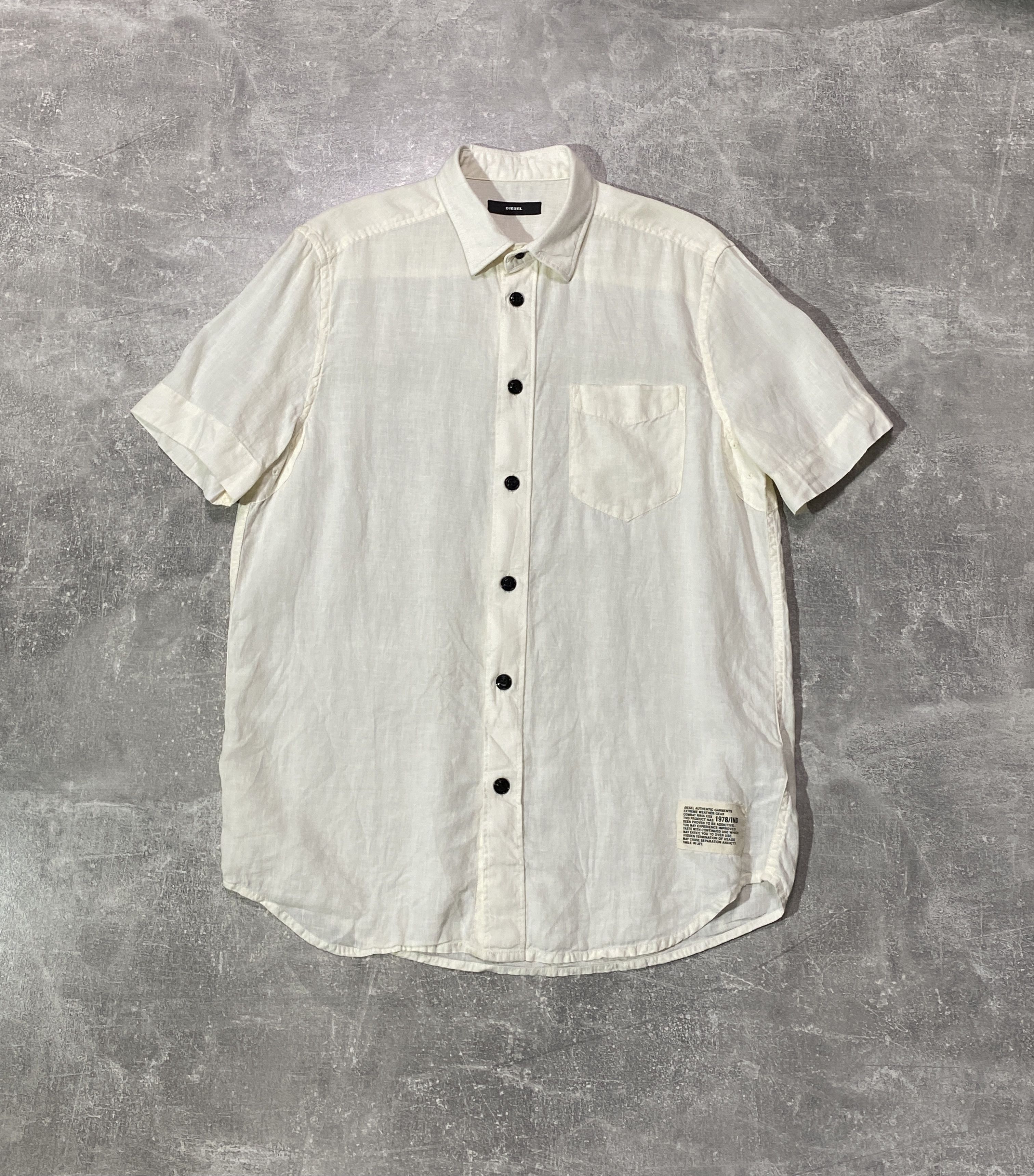 Diesel Diesel Linen Pocket Shirt Button Up Size US L / EU 52-54 / 3 - 1 Thumbnail